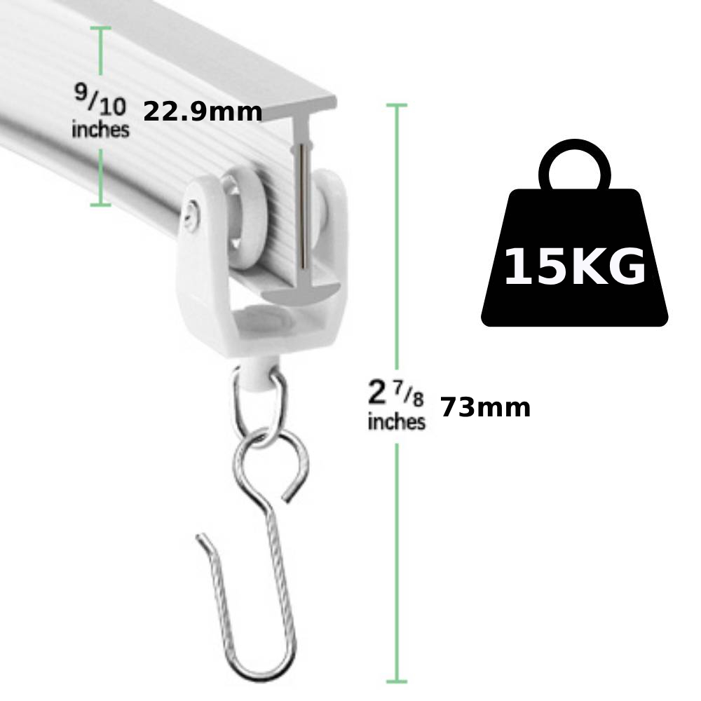 Bendable Curtain Track Ceiling Mount: image 6