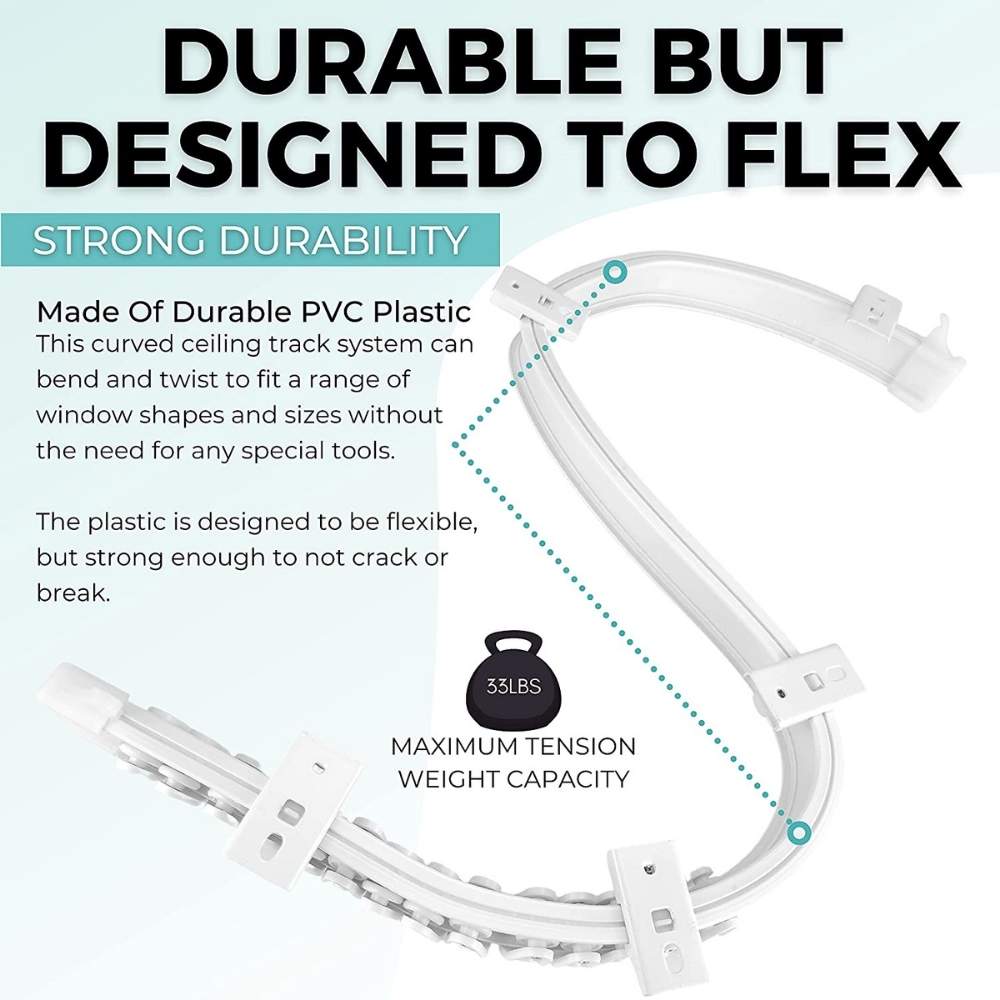 Bendable Curtain Track Ceiling Mount: image 7