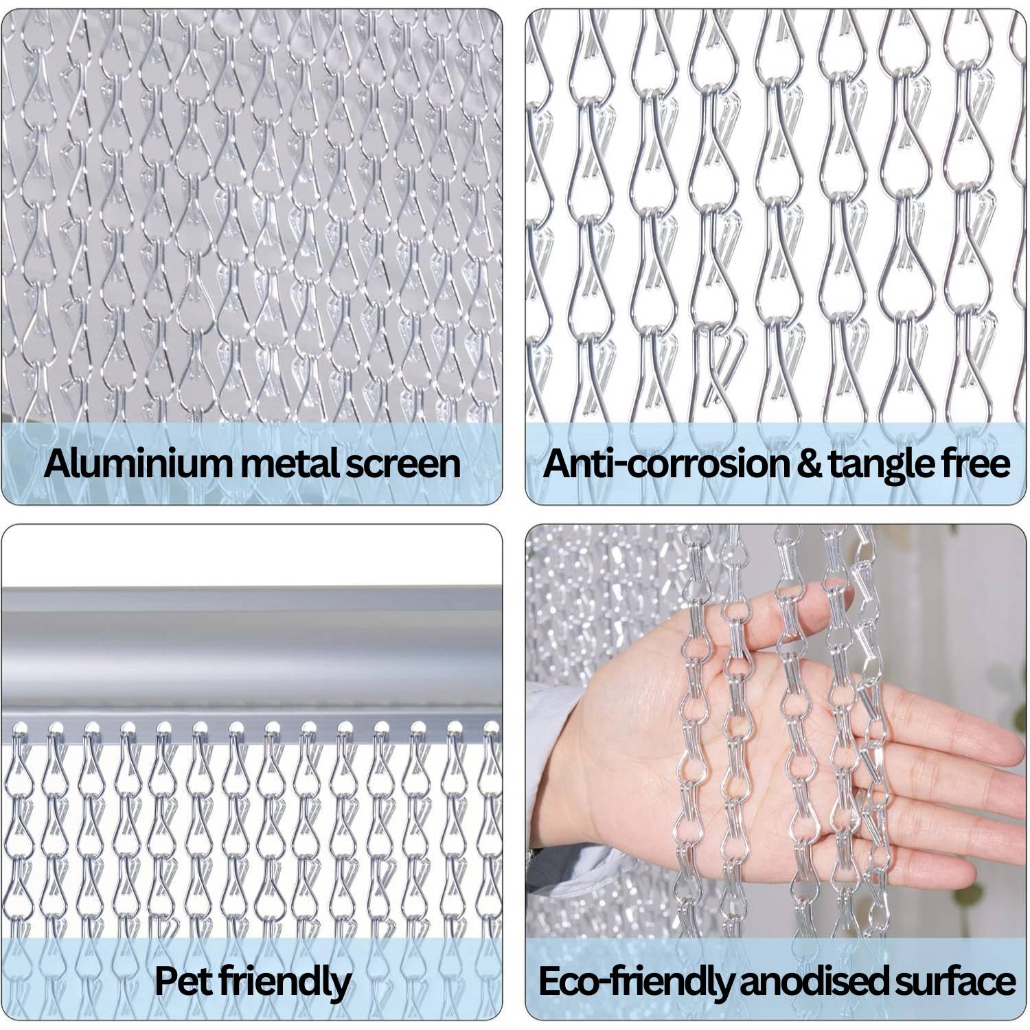 Chain Mail Curtain - Black: image 8