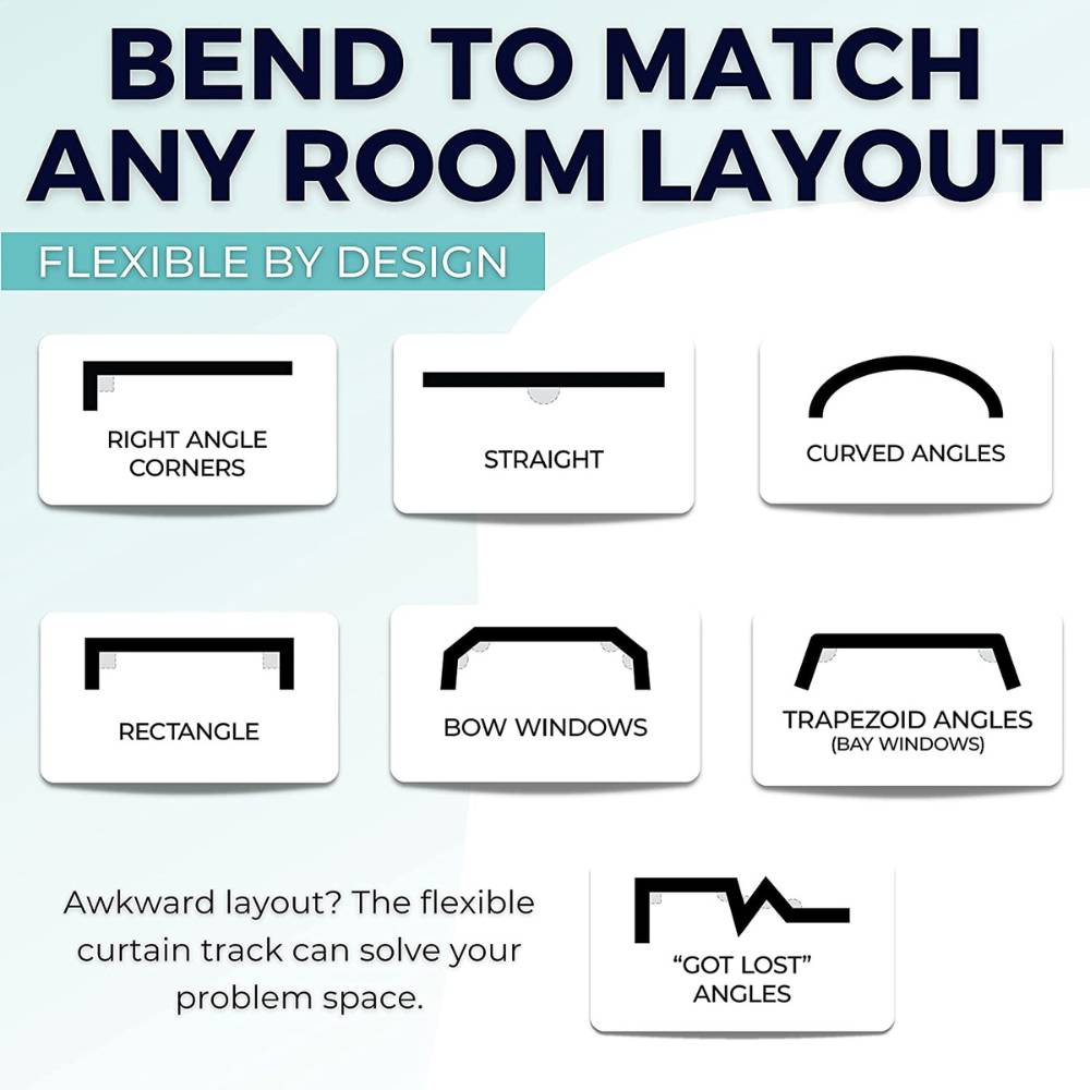 Flexible Ceiling Curtain Track: image 2